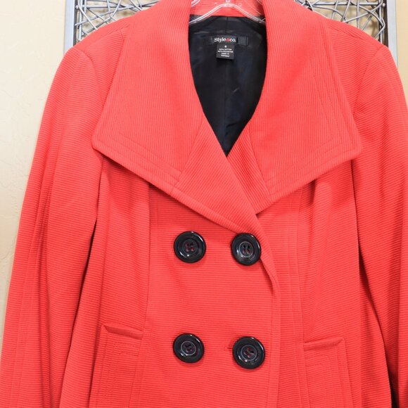 Style & co. Double Breasted Short Coat - Picture 2 of 5